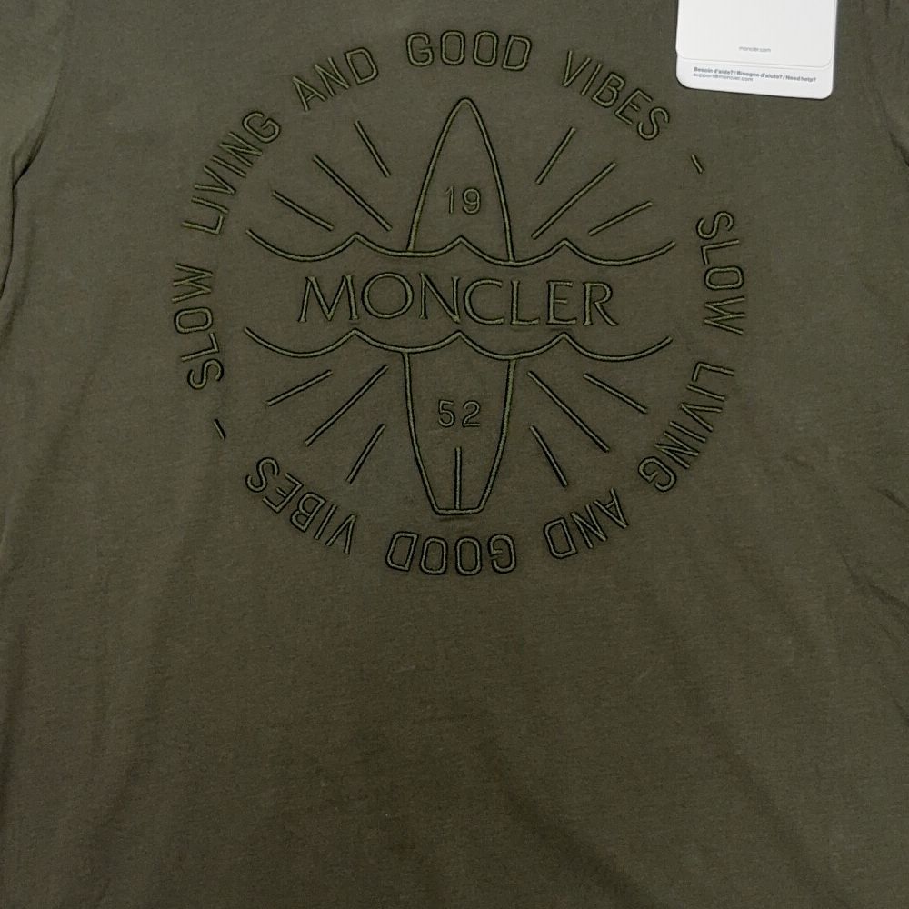 Moncler Front Graphic Green T-shirt