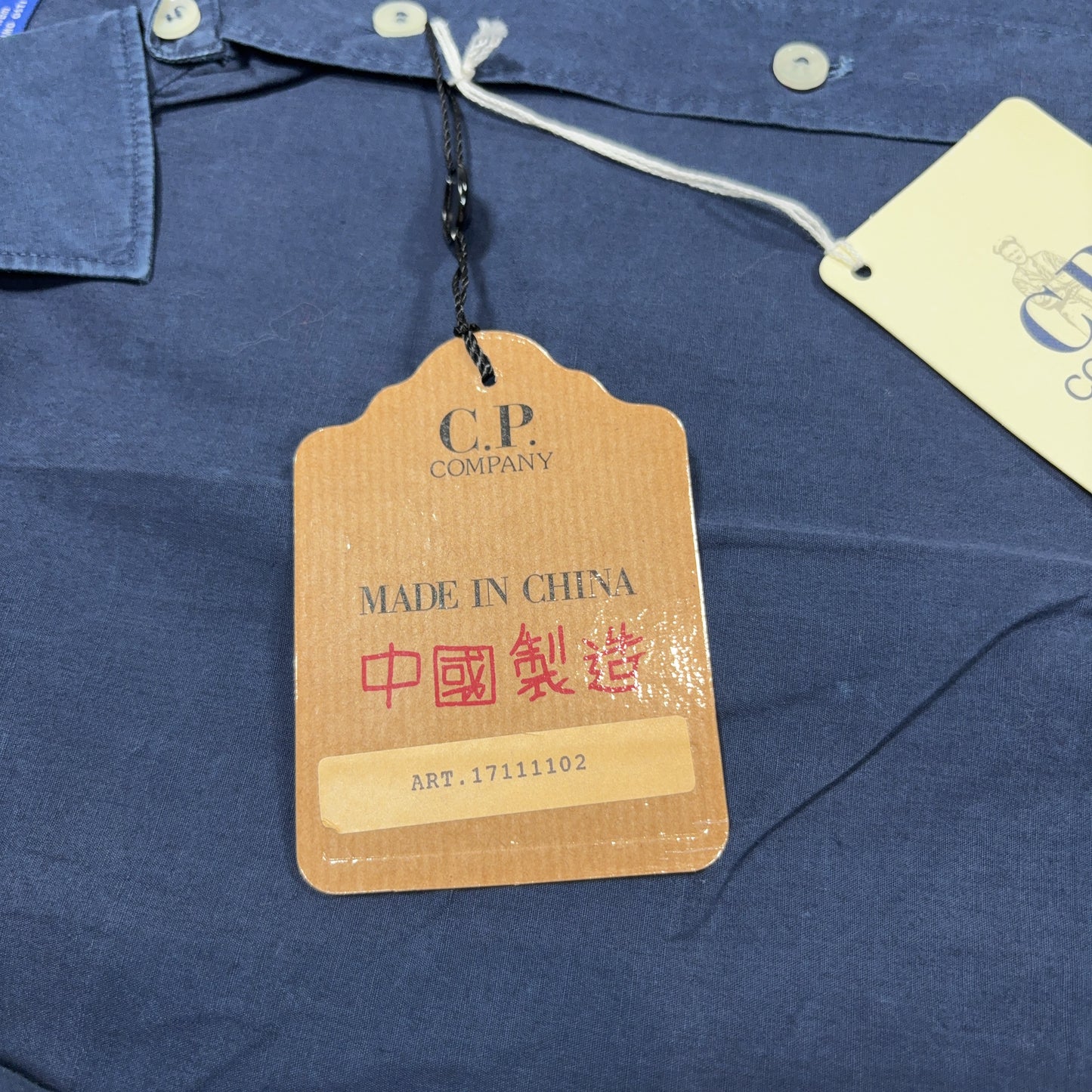 Cp Company Shirt Navy Tops