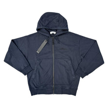 Load image into Gallery viewer, Stone Island Navy Blue Zip Up Cotton Hoodie
