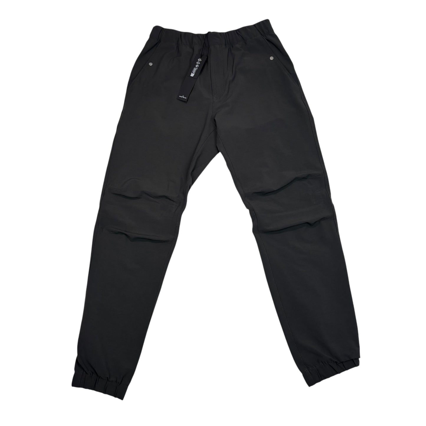 Stone Island Slate Grey Marina Stretch Nylon Cotton Technology Joggers