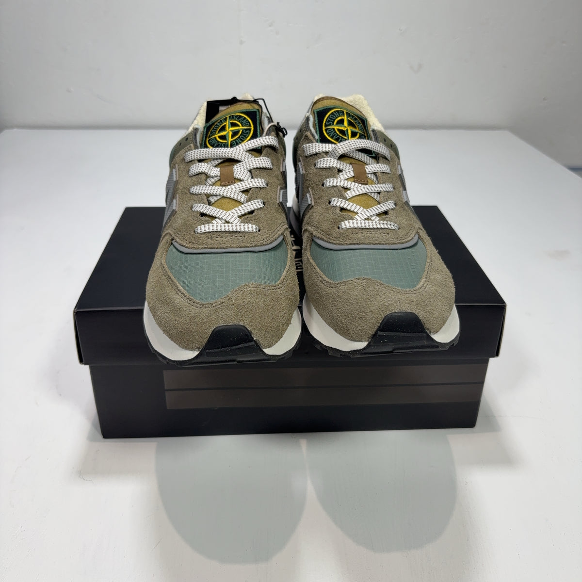 Stone Island x New Balance 574 Olive Green Green Trainers