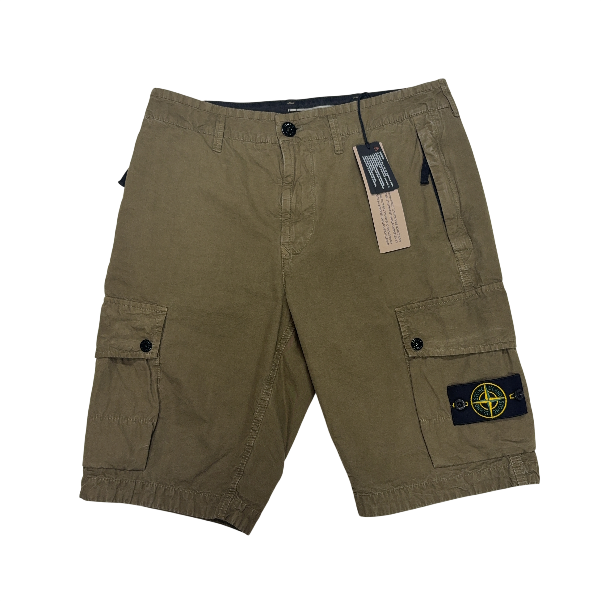 Stone Island Cargo Green Shorts