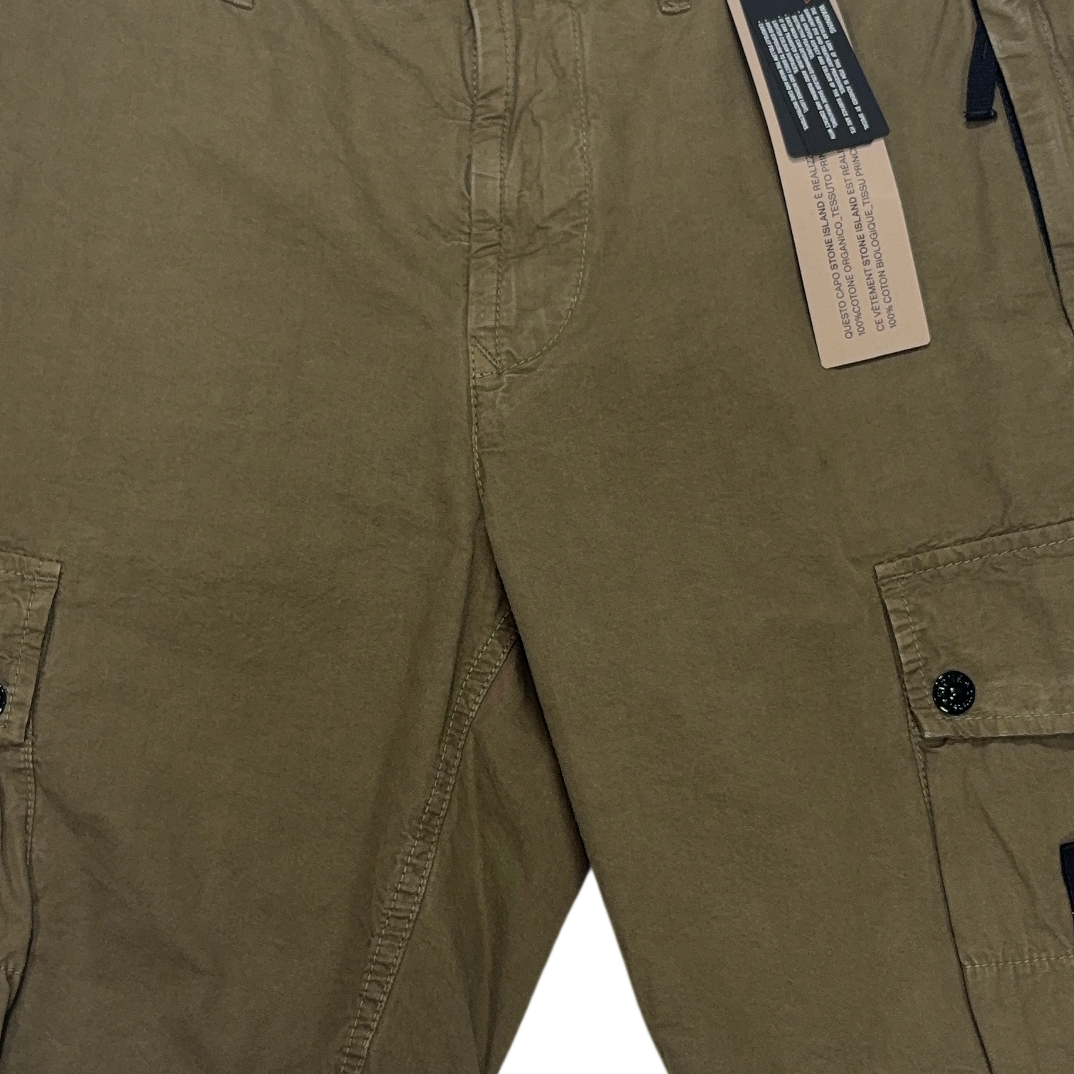 Stone Island Cargo Green Shorts