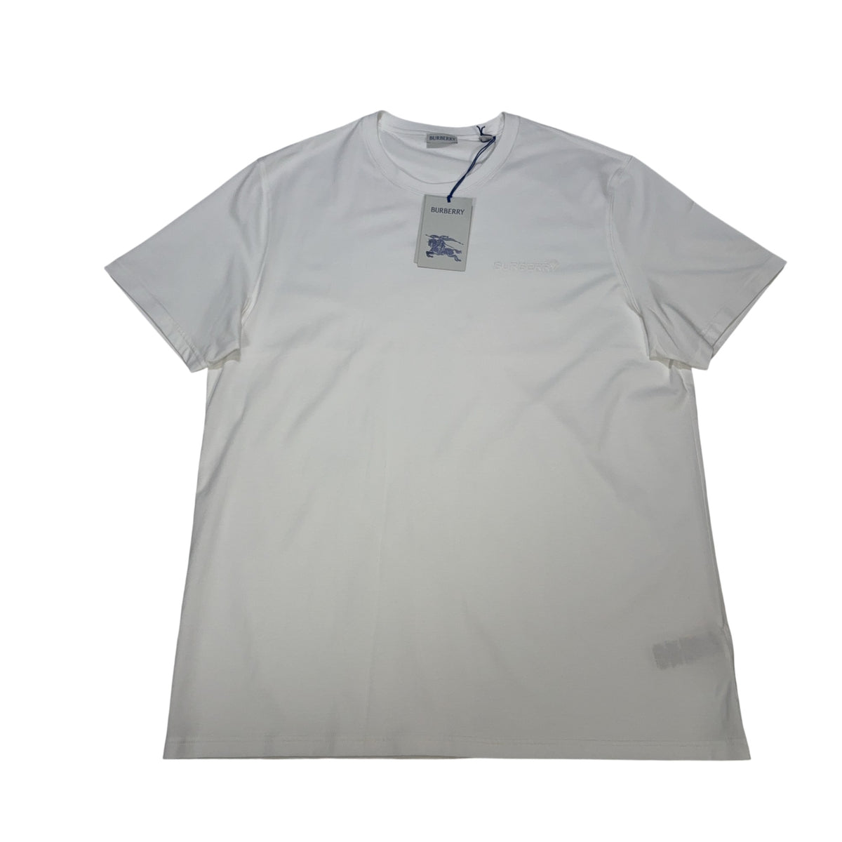 Burberry Embroidered Logo White T-shirt