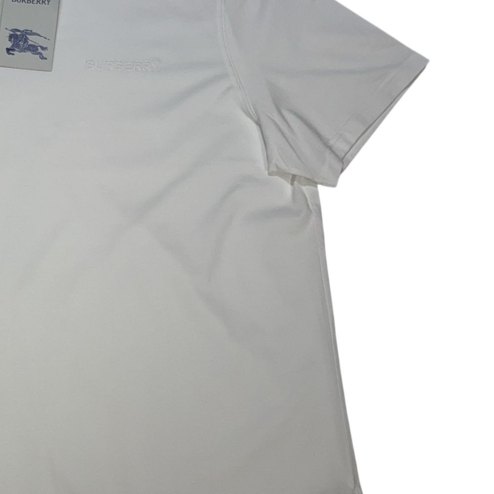 Burberry Embroidered Logo White T-shirt