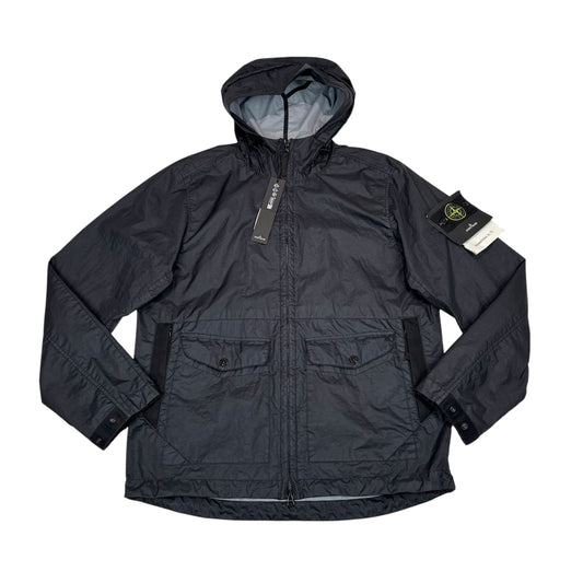 Stone Island Navy Blue Compass Patch Membrana 3L TC Jacket