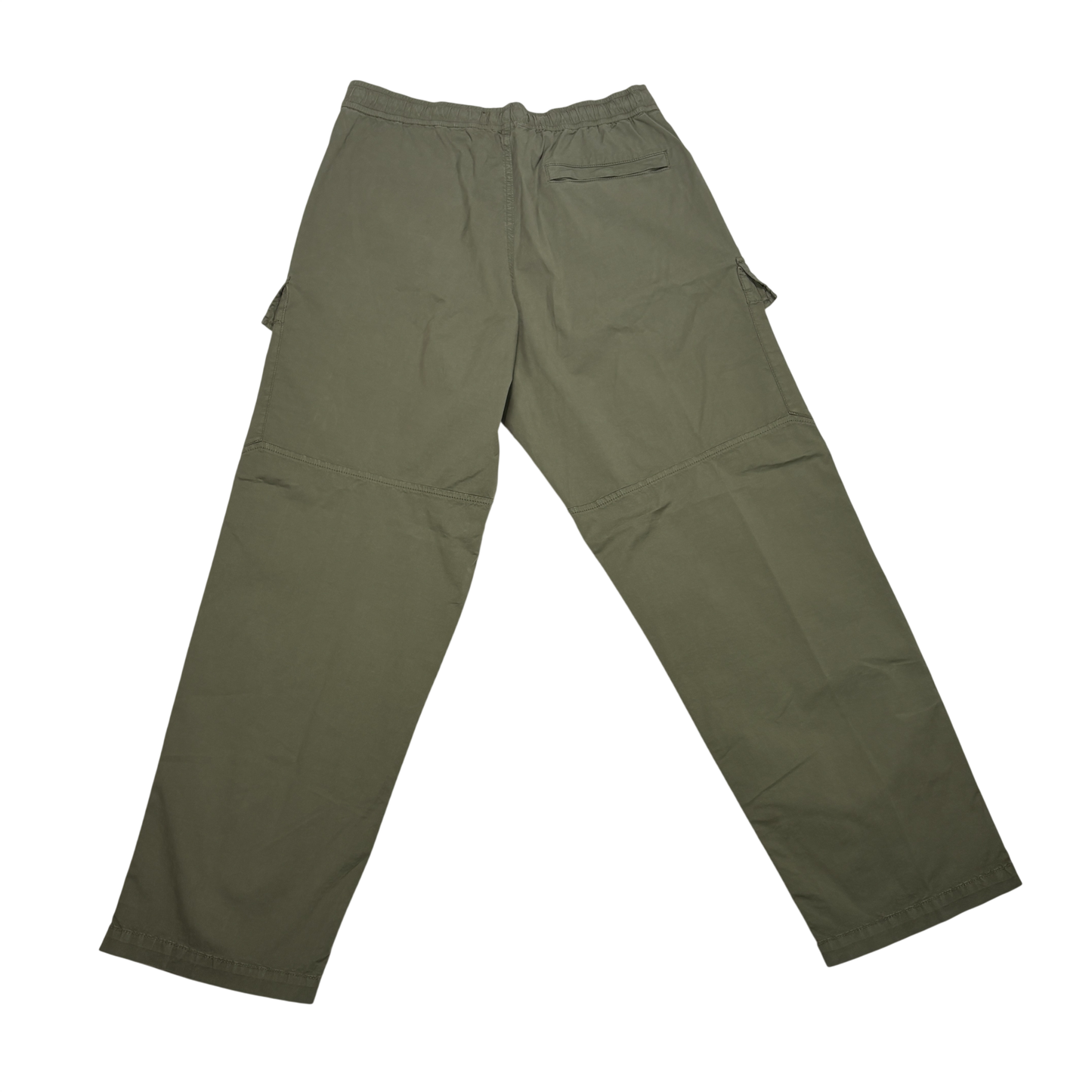 Stone Island Green Compass Patch Cargo Cargo Trousers