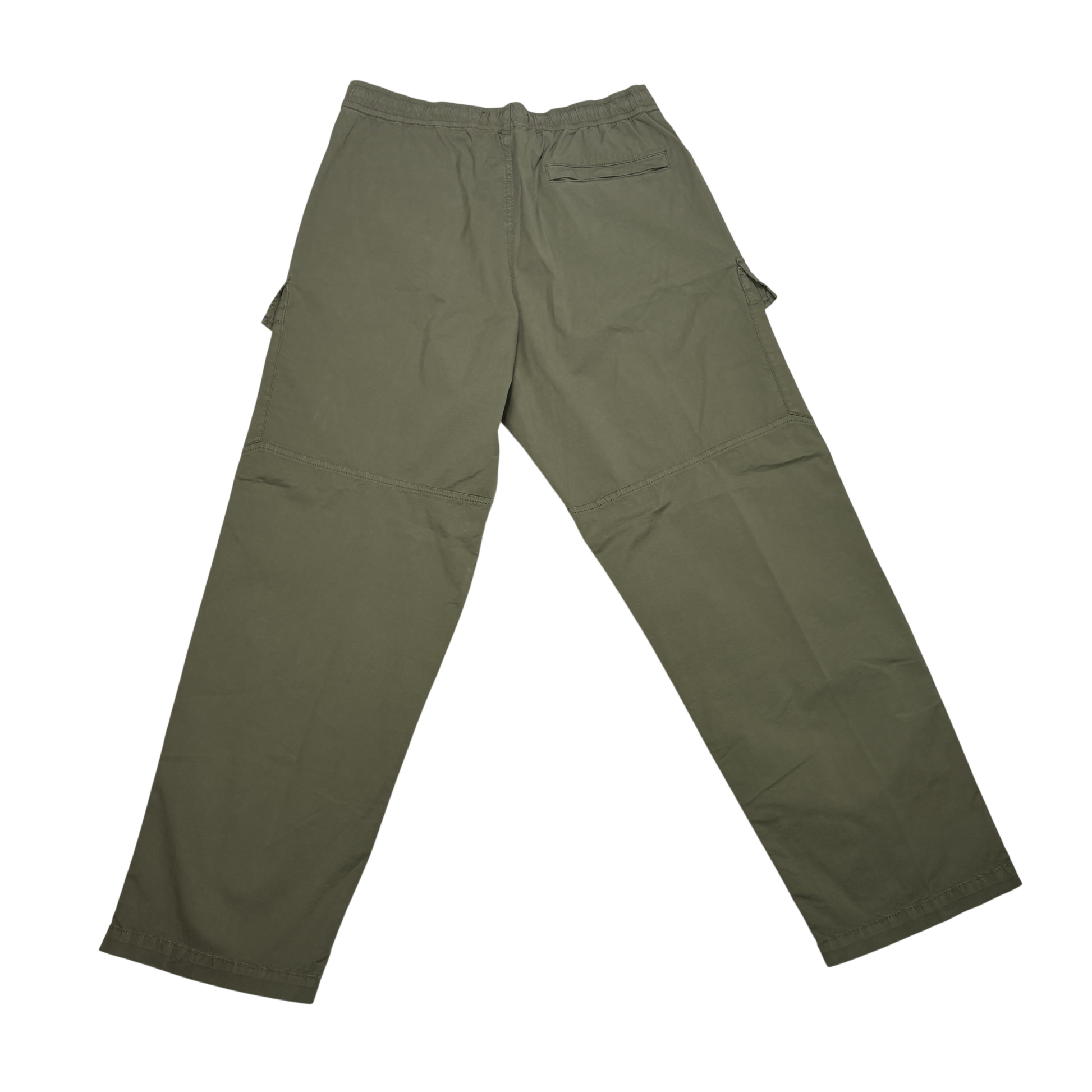 Stone Island Green Compass Patch Cargo Cargo Trousers
