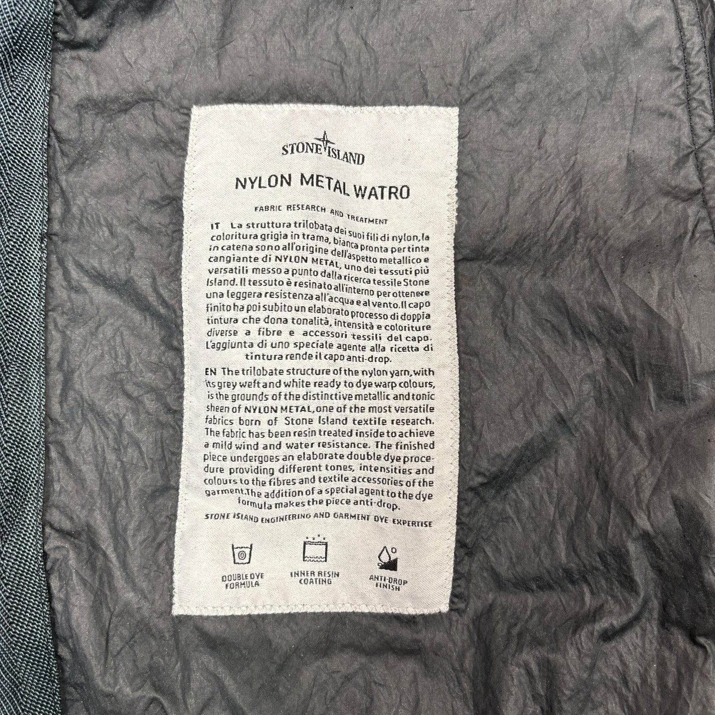 Stone Island Navy Blue Nylon Metal Watro Overshirt Jacket