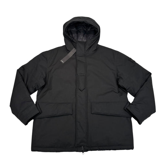 Stone Island Black O-Ventile with Primaloft Insulation Technology Ghost Piece Jacket