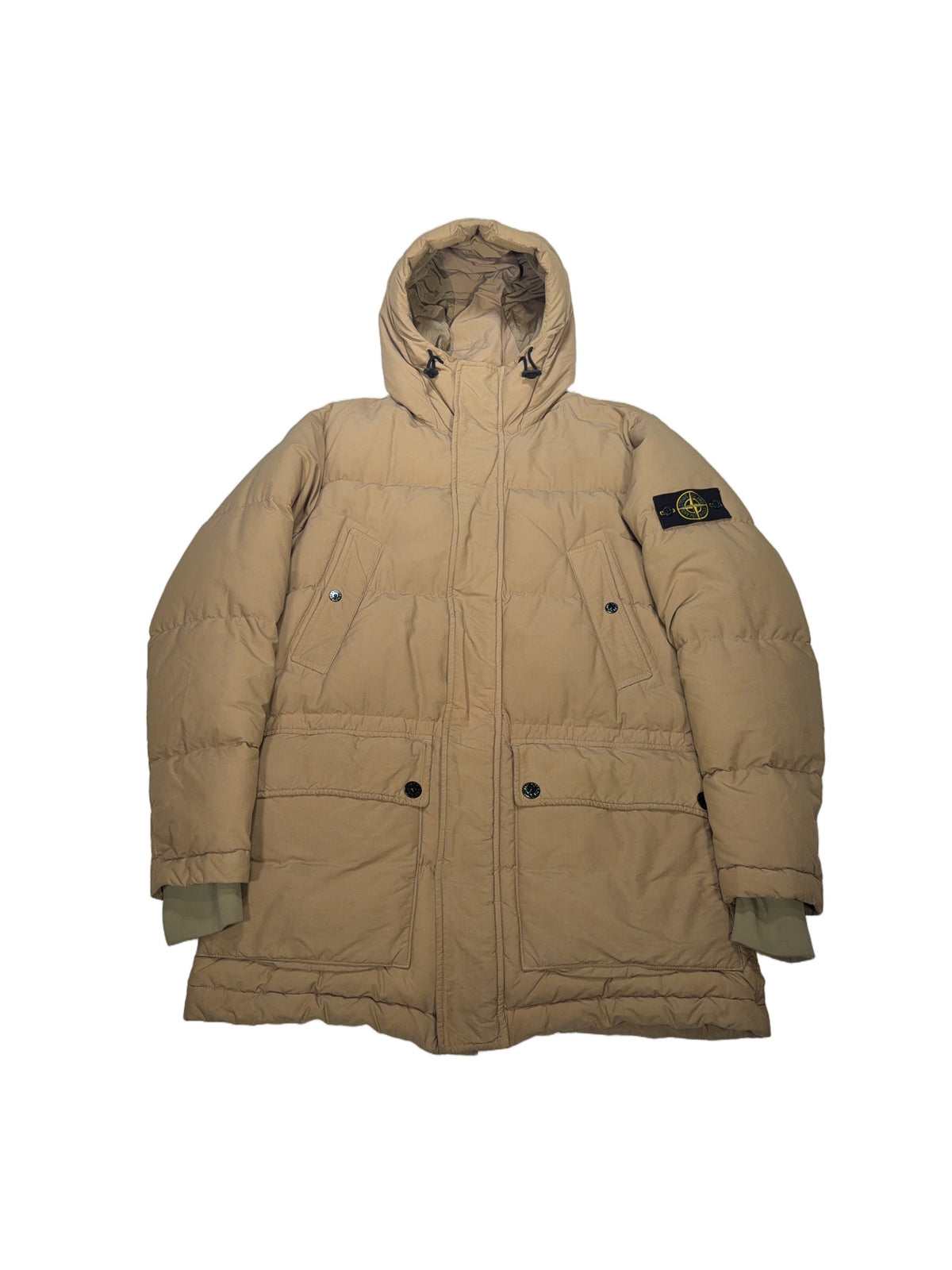 Stone Island Hooded Puffer Parka – Brown