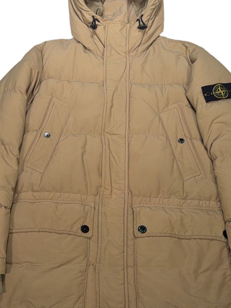 Stone Island Hooded Puffer Parka – Brown