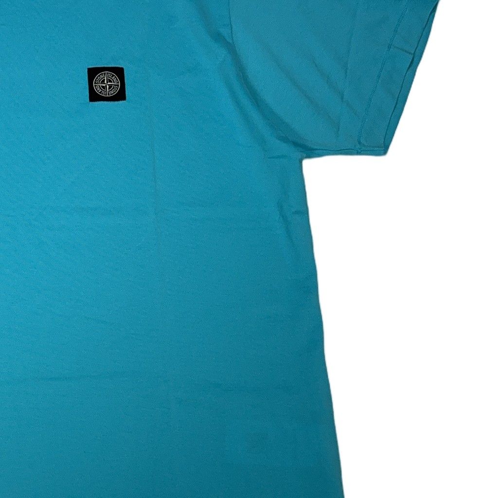 Stone Island Logo Patch Blue T-shirt