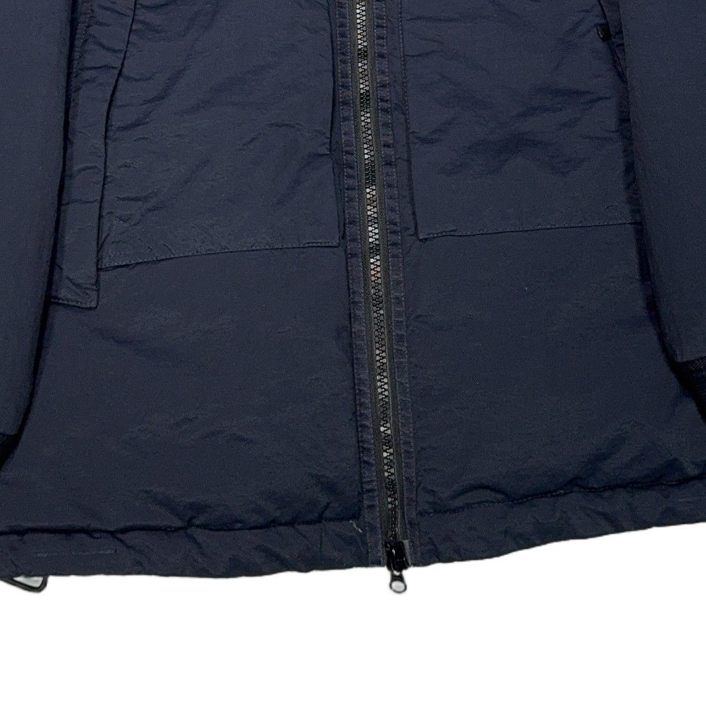 Stone Island Opaque Nylon Twill Down TC Hooded Padded Jacket – Navy