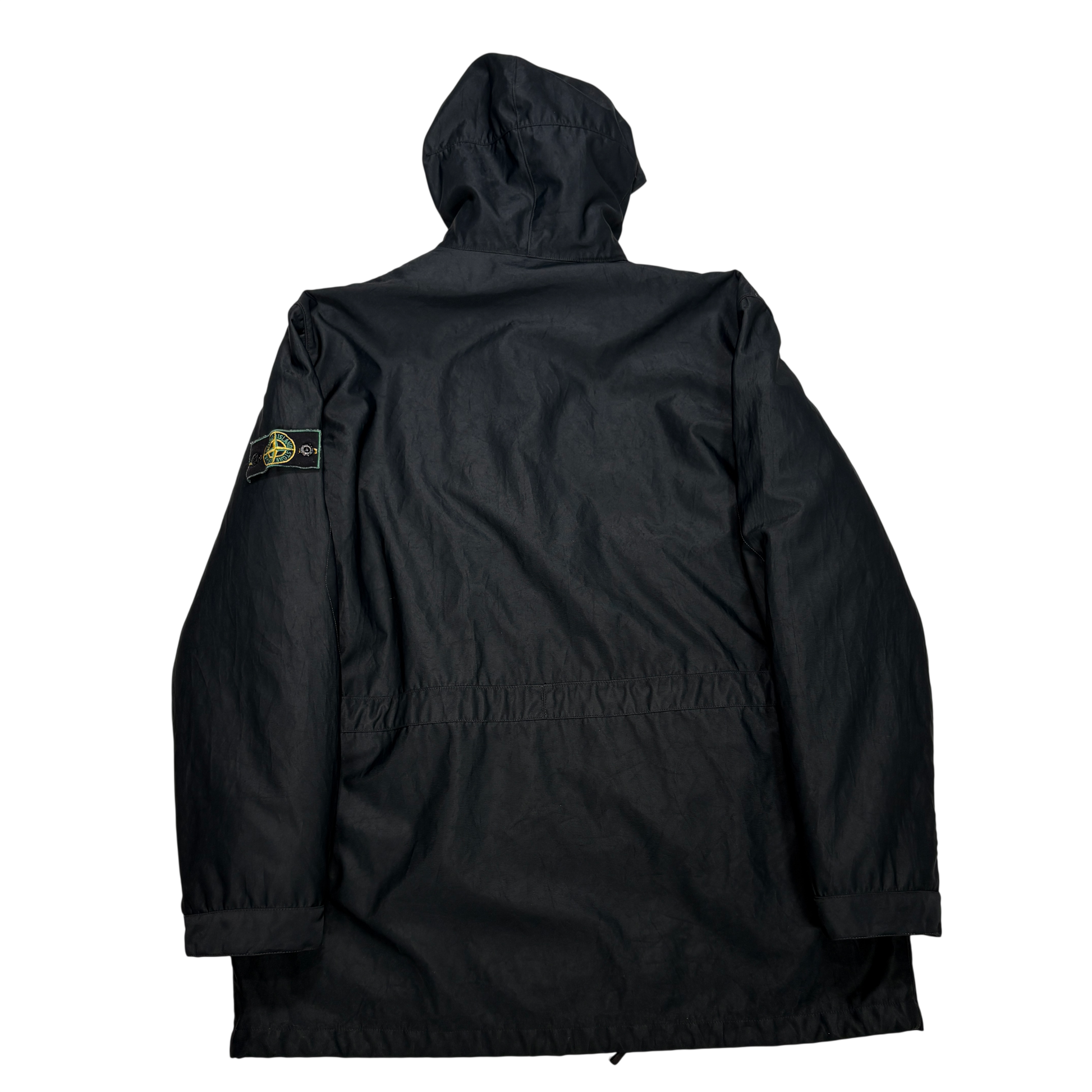 Stone Island Green Edge Dual Layer Black Jacket