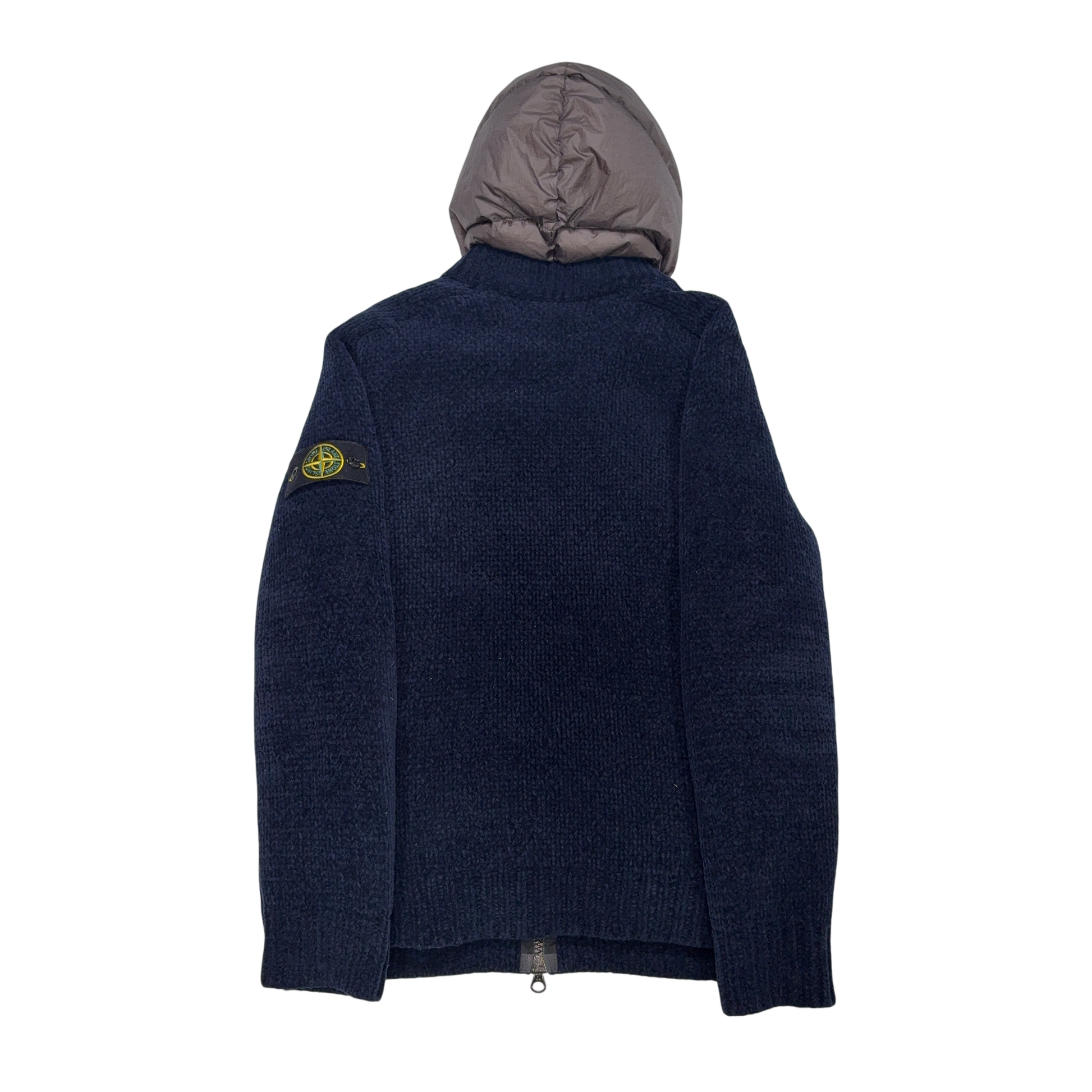 Stone Island Knitted Wool Down Navy Jacket
