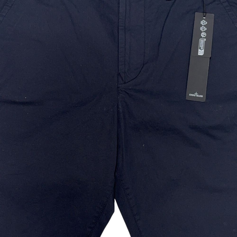 Stone Island Patch Logo Cargo Navy Shorts