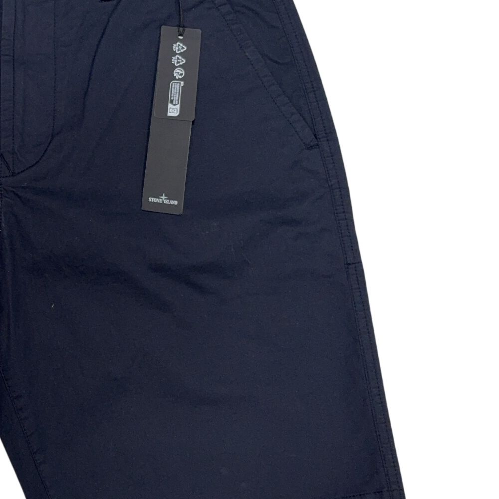 Stone Island Patch Logo Cargo Navy Shorts