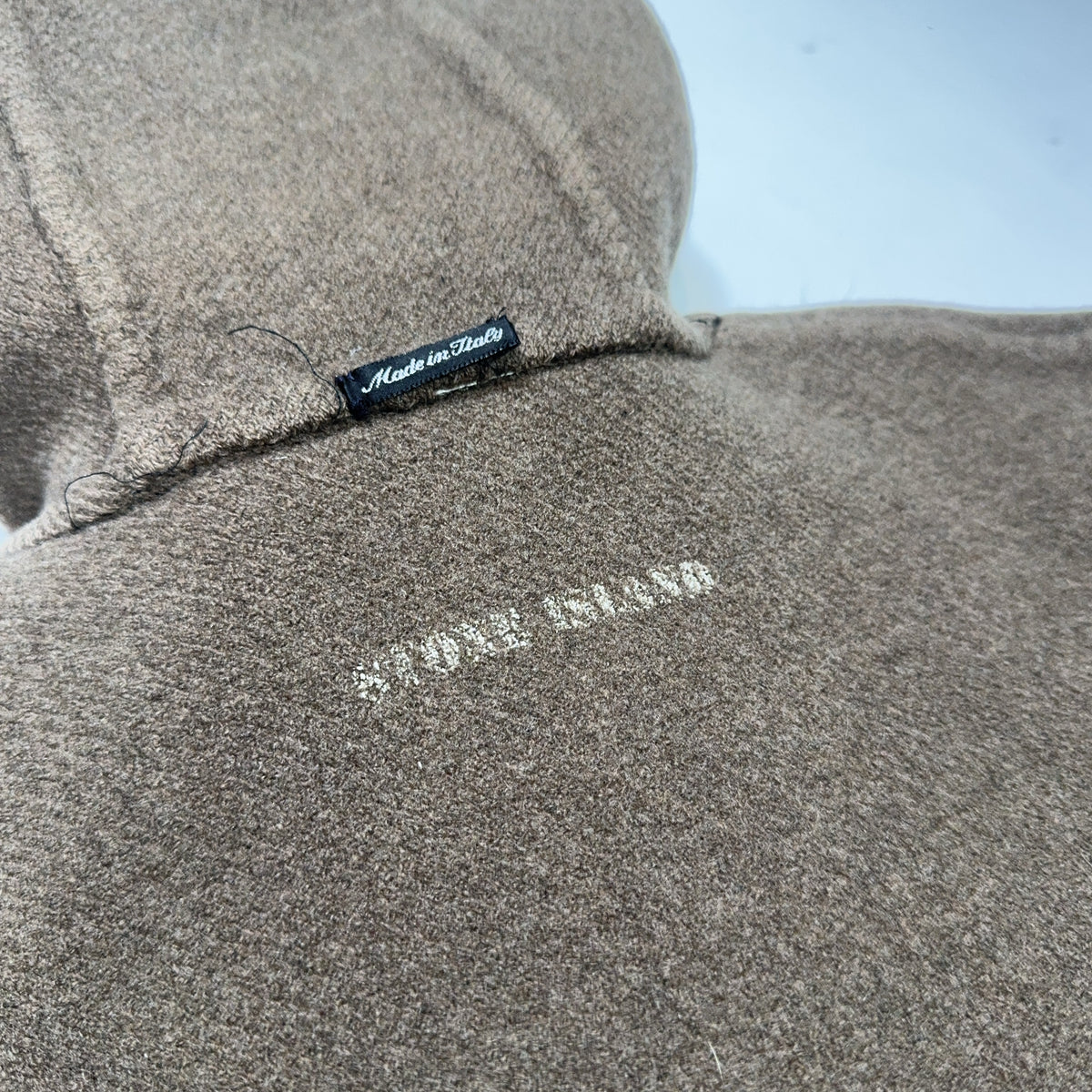 Stone Island Fleece Reversible Panel Hooded Fleece Jacket – Brown