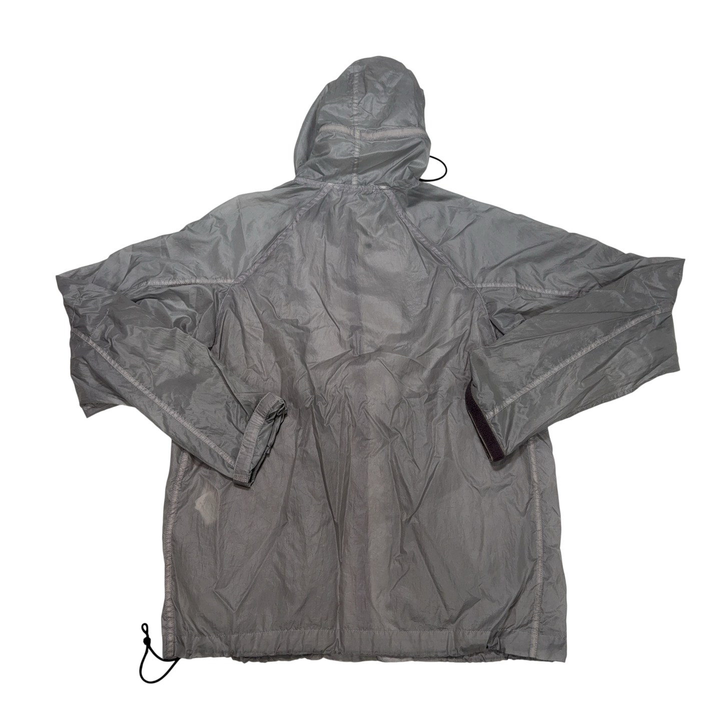Stone Island Mesh Badge Grey Hooded Jacket