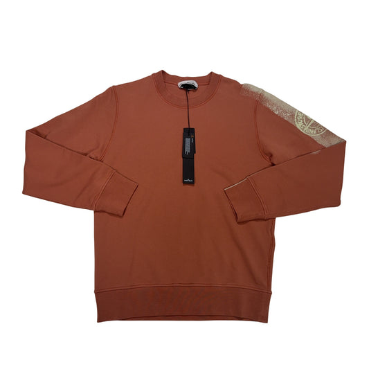 Stone Island Shoulder Graphic Brown Jumper