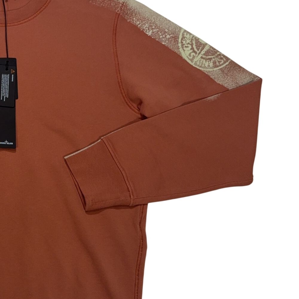 Stone Island Shoulder Graphic Brown Jumper