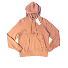 Load image into Gallery viewer, CP Company Cedar Wood Pink Brushed &amp; Emerized Diagonal Fleece Logo Hoodie
