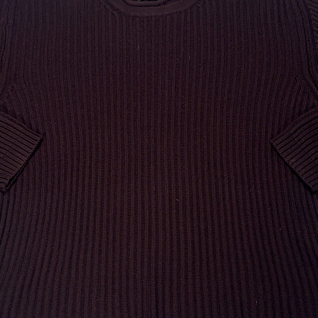 Stone Island Ribbed Green Edge Crew Neck Jumper – Brown