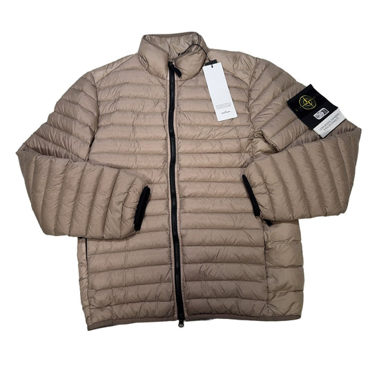 Stone Island Loom Woven Chambers Beige Coat