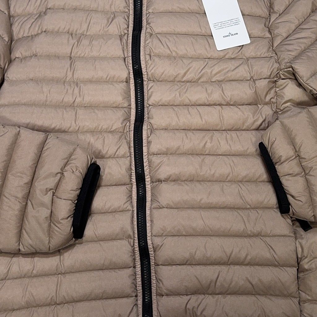 Stone Island Loom Woven Chambers Beige Coat