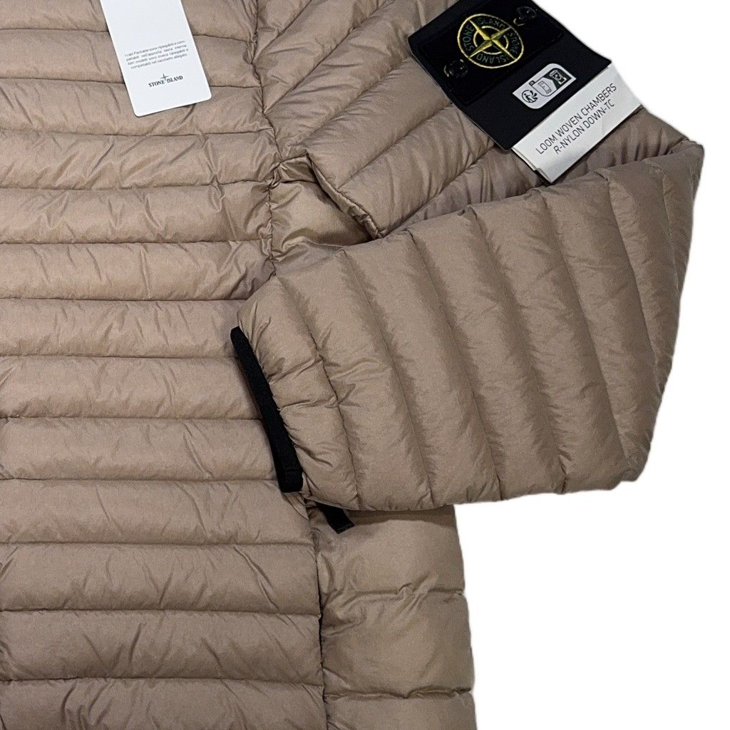 Stone Island Loom Woven Chambers Beige Coat