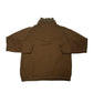 CP Company Quarter-Zip Ribbed Jumper – Brown