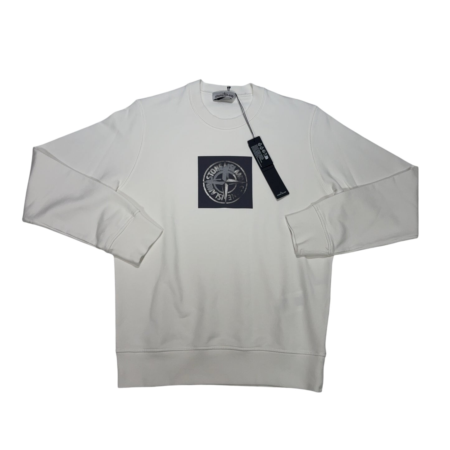 Stone Island Institutional White Jumpers