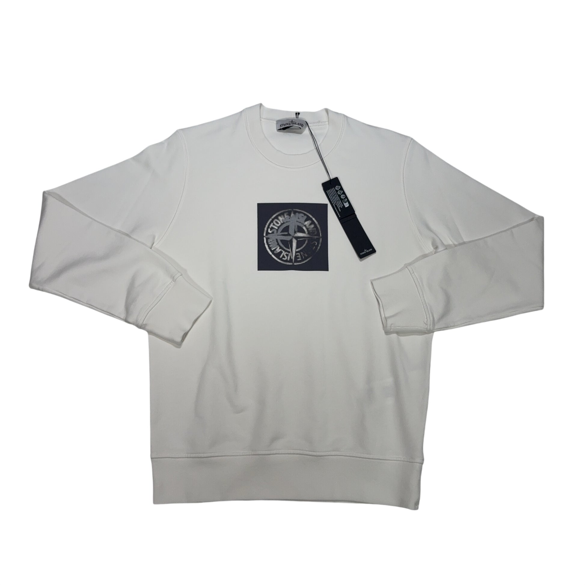 Stone Island Institutional White Jumpers