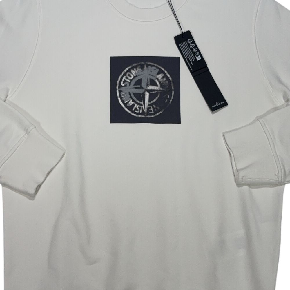 Stone Island Institutional White Jumpers