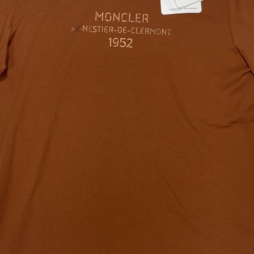 Moncler Front/Back Graphic Brown T-shirt