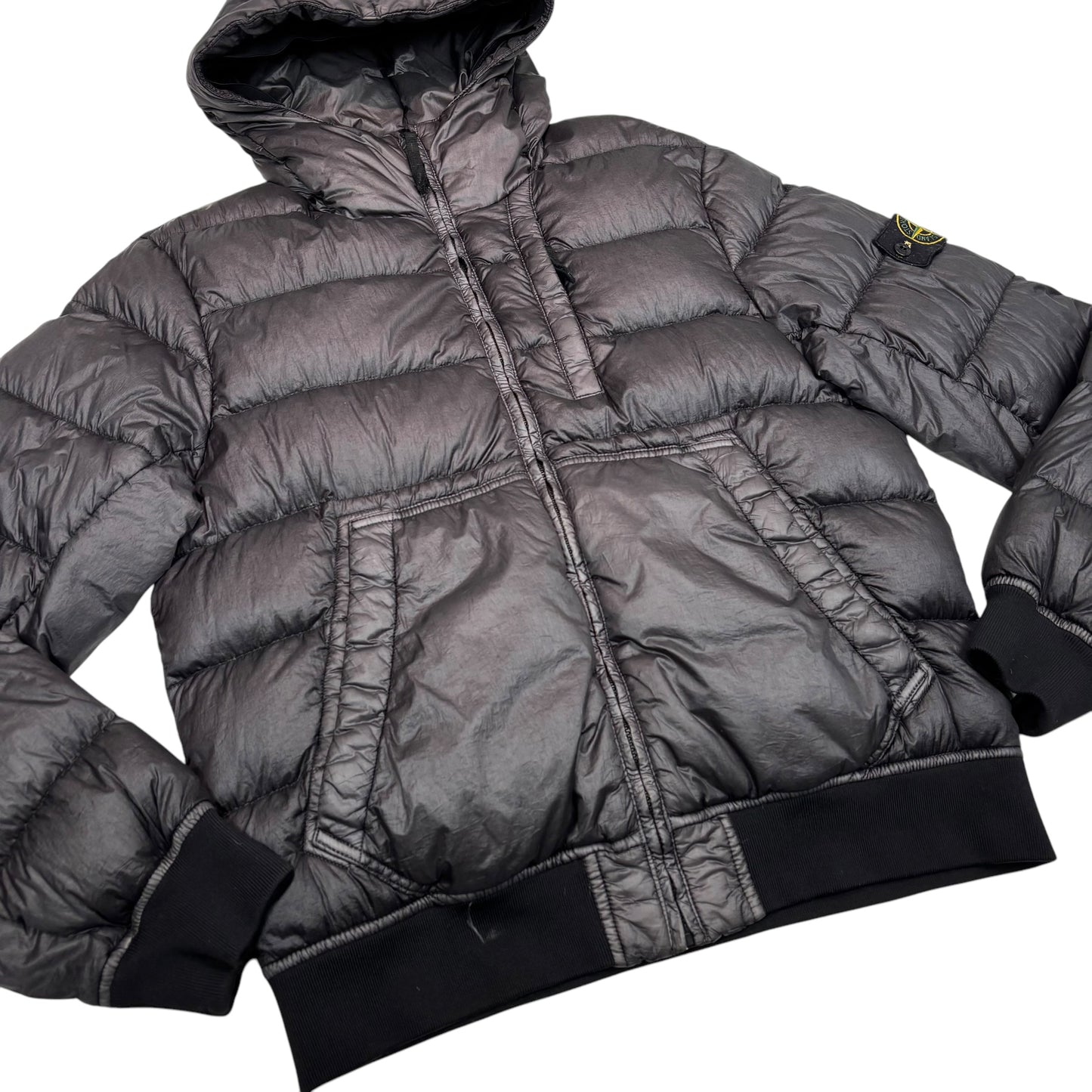 Stone Island Slate Grey Garment Dyed Down_26 GR X SQM_N Jacket