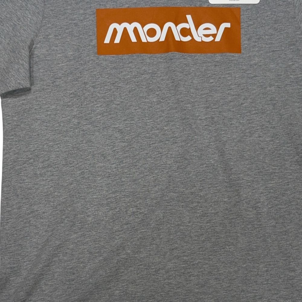 Moncler Box Logo Grey T-shirt