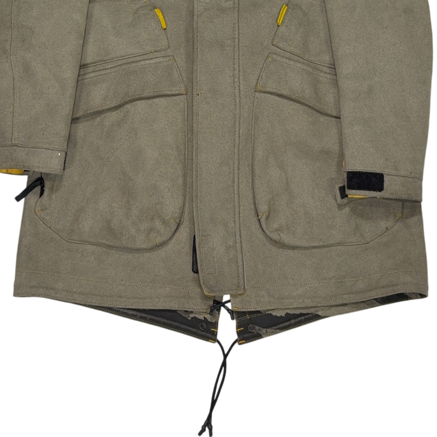 Stone Island Man Made Suede Grey Coats