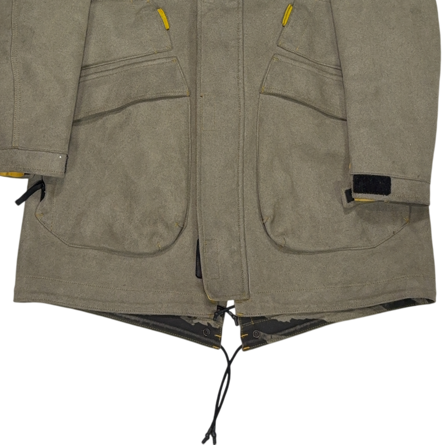 Stone Island Man Made Suede Grey Coats