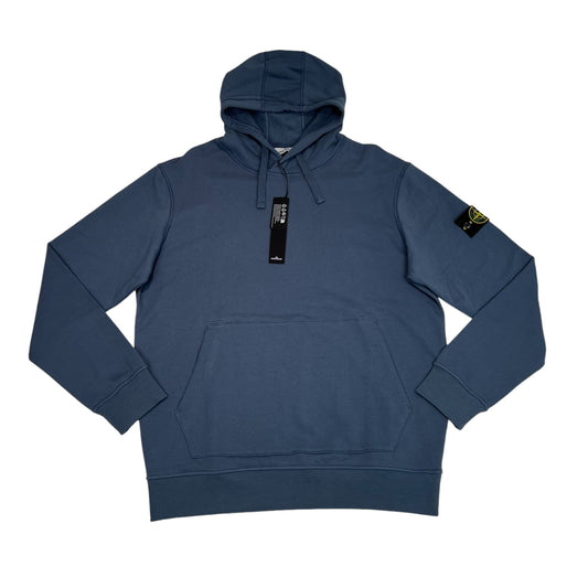 Stone Island Blue Compass-Patch Hoodie