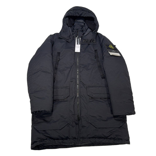 Stone Island Opaque Nylon Twill Down-TC Hooded Parka – Black