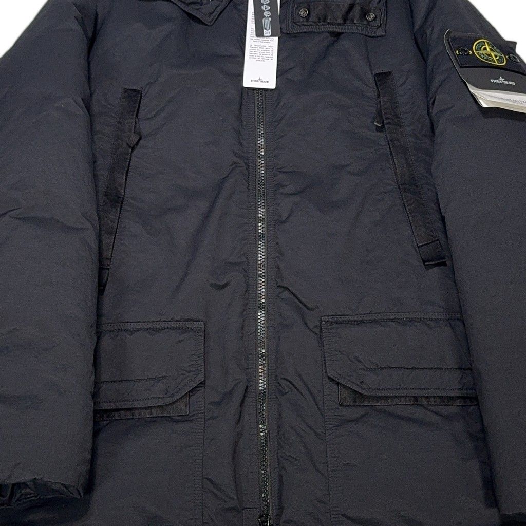 Stone Island Opaque Nylon Twill Down-TC Hooded Parka – Black