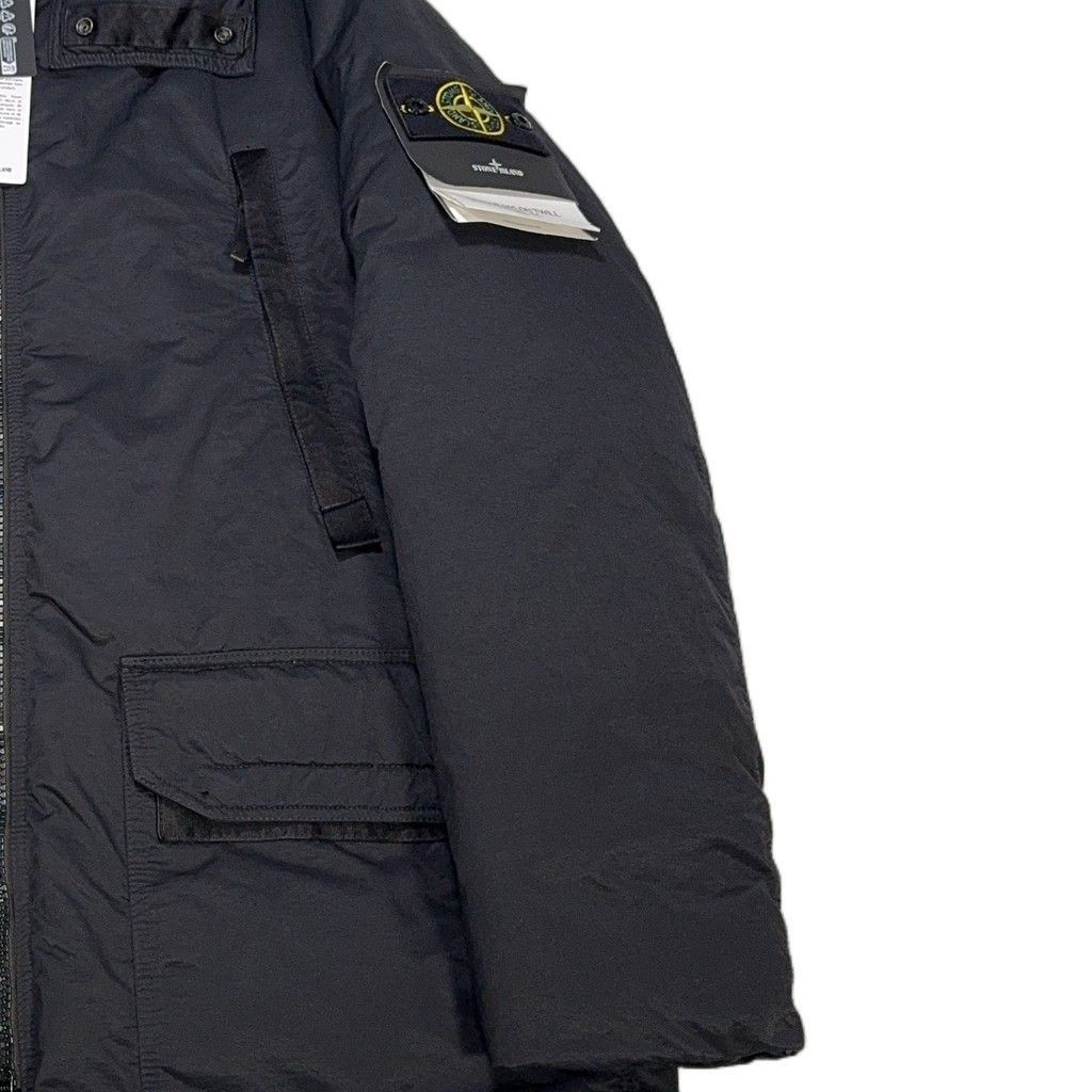 Stone Island Opaque Nylon Twill Down-TC Hooded Parka – Black