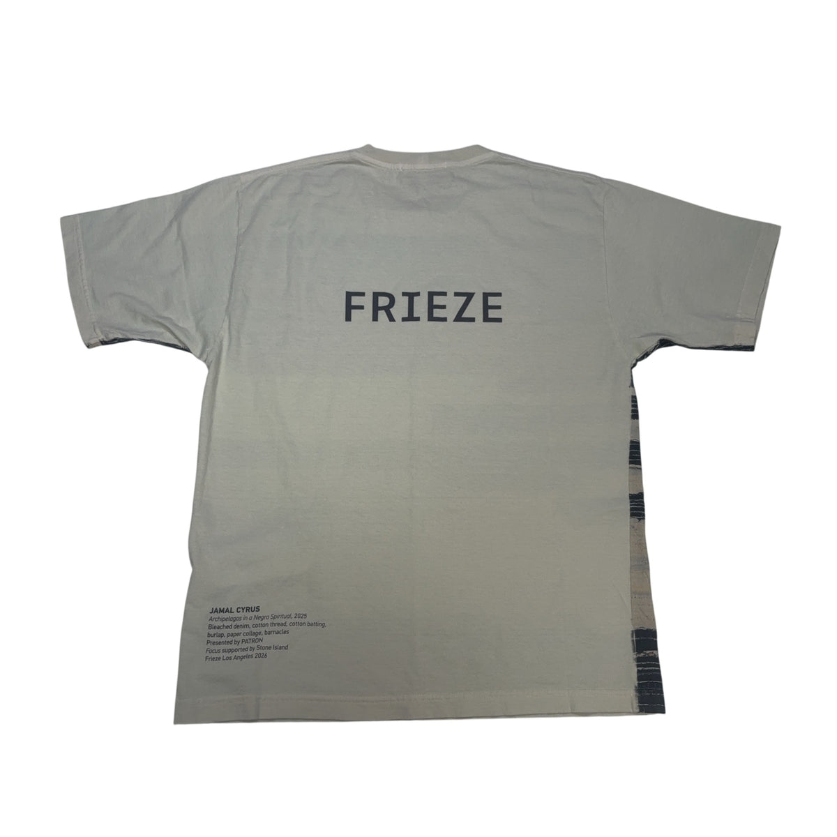 Stone Island X Frieze LA Jamal Cyrus Staff White T-shirt