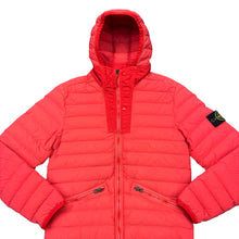 Load image into Gallery viewer, Stone Island Red Loom Woven Down Chambers Stretch Nylon-TC Jacket
