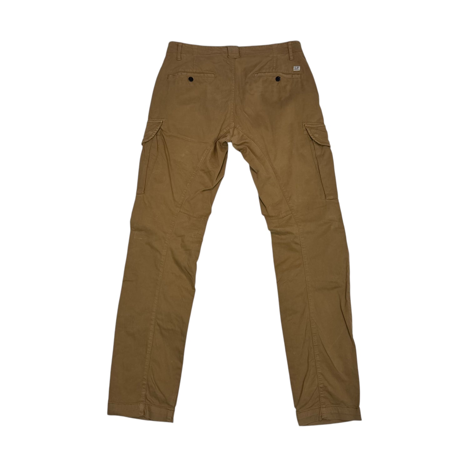 CP Company Caramel Brown Single Goggle Brushed Cotton Cargo Trousers