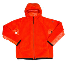 Load image into Gallery viewer, Moncler Orange Fleece Grenoble Polyester Zip Up Hoodie
