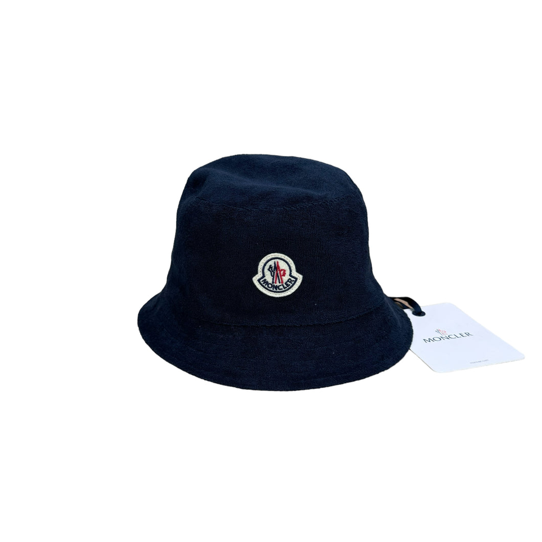 Moncler Navy Blue Reversible Towel & Nylon Bucket Hat