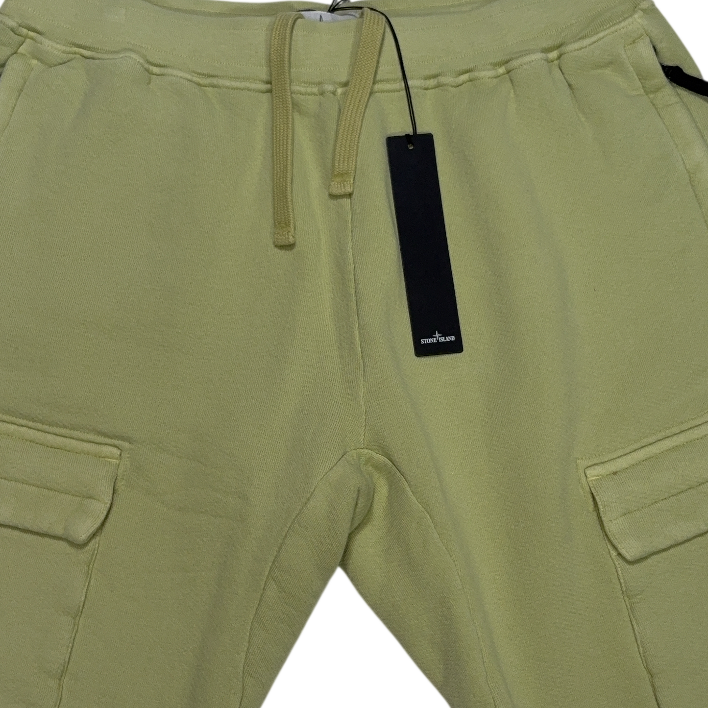Stone Island Embroidered Logo Green Shorts